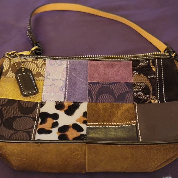 Patchwork Super Cute Coach Shoulder Bag - Picture 1 of 5